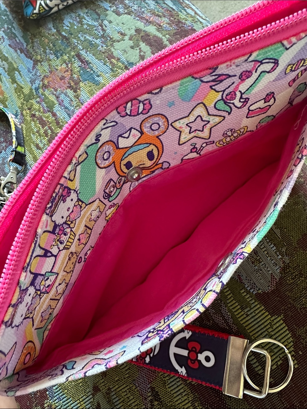 Hello Kitty Tokidoki Zip Pouch with Key Fob - Picture 3 of 4